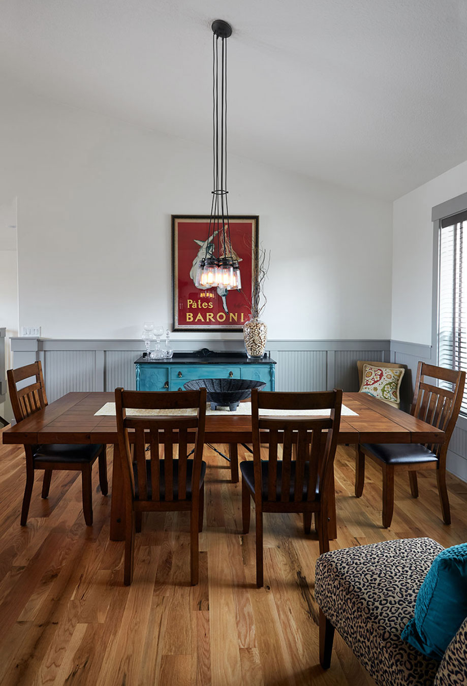  Eclectic South Salem home interior design and remodel includes this eclectic dining room. Rebecca Olsen Designs, OR